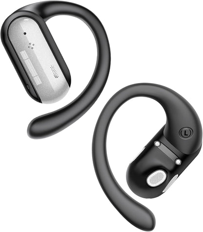 AI Translation Earbuds Real Time 164 Languages Translator Ear Buds Audifonos Traductores Inglés Español 4-in-1 Wireless Headphones Bluetooth Earphones for Travel Business Meeting Learning Black