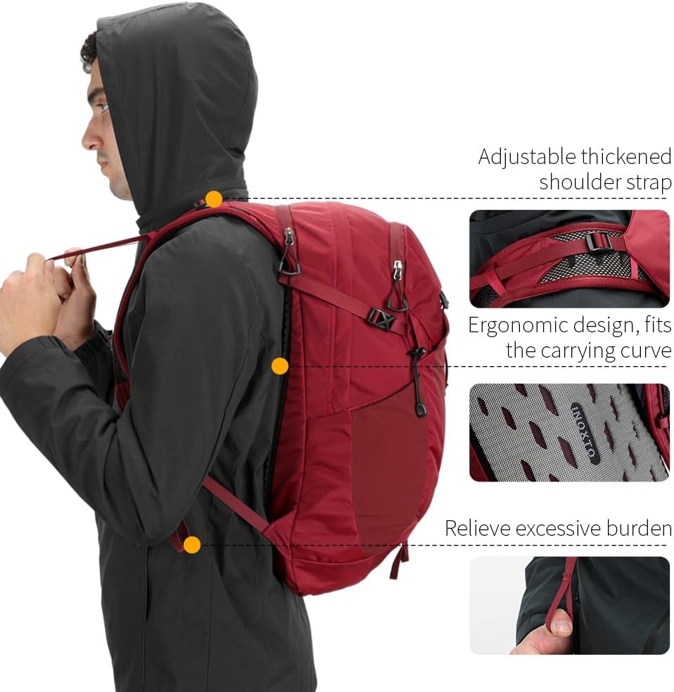 Hiking Hydration Backpack with 3l Water Bladder for Women and Men 25L Water Backpack for Hiking, Cycling, Climbing, Camping