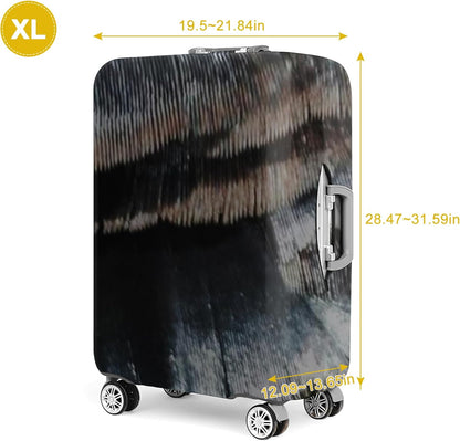 30 Inch PVC Luggage Protector Covers for TSA Approved Clear Suitcase Cover Protector Transparent Luggage Protective Cover Set (Painting, Suitable for 30"-31")