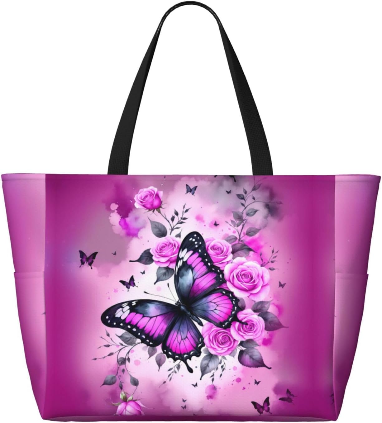 Beach Bag for Women Beach Tote Bag Waterproof Sandproof Large Bags with Zipper Big Capacity for Vacation Travel