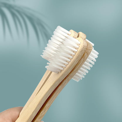 Bamboo Toothbrushes Kit Bulk, Disposable Toothbrushes with Toothpaste(6g), Individually Wrapped Toiletries Amenities for Hotel, Airbnb, Homeless, Shelter, Camping and Travel (100 Pack)