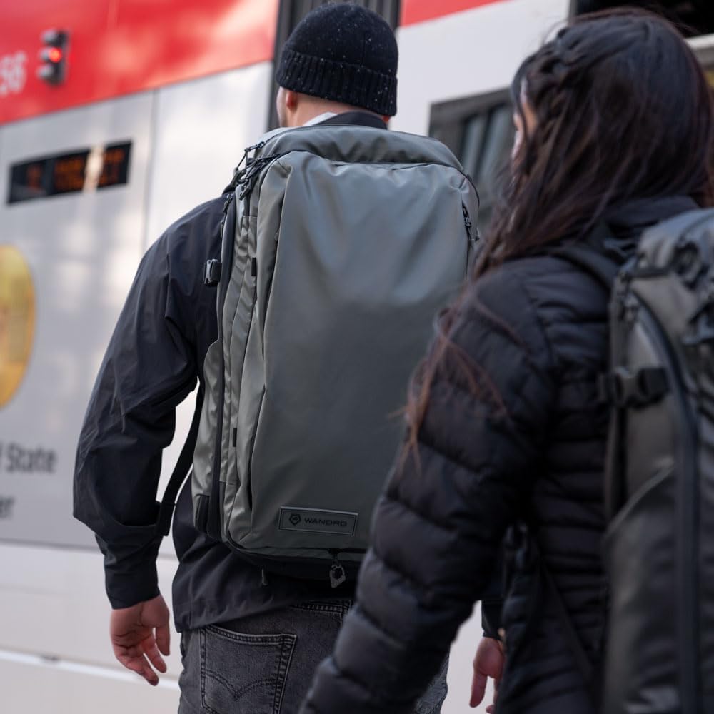 WANDRD TRANSIT Travel Backpack (45L): Large Expandable Carry-On Adventure Bag – Weather-Resistant Travel Backpack with Laptop Sleeve, Dual Side Access & Hidden AirTag Pocket