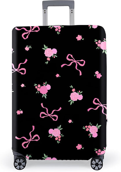 Pink Dino Suitcase Luggage Cover, Thick Suitcase Cover for Carry on Luggage Protector Fits 18-30 Inch Case