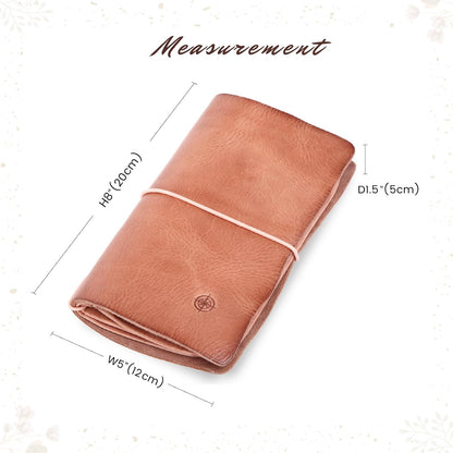 Genuine Leather Nomad Organizer Travel Wallet | Women's Wallet Clutch Passport Holder
