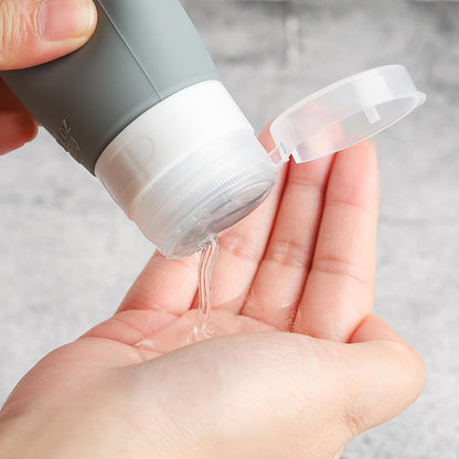 16 Pack Travel Bottles Set - TSA Approved Leak Proof Silicone Squeezable Containers for Toiletries, Conditioner, Shampoo, Lotion & Body Wash Accessories (16 pcs/Black Pack)