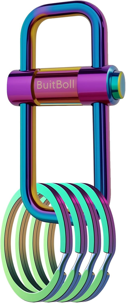 Key Chain, Heavy Duty Lock Key Ring Keychain Clip Key Holder Organizer for Home Car Keys Women Men