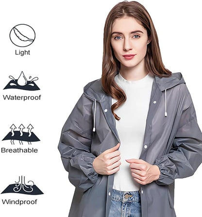 Rain Coats - Reusable EVA Rain Ponchos - Image 6