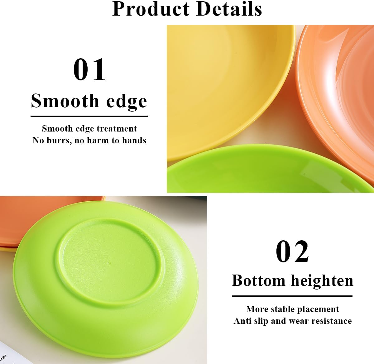 Evanda Camping Cutlery Set, Reusable Light Weight Mug, Plate and Stainless Steel Cutlery Set with Black Bag, Dishwasher Safe