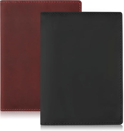 Jack&Chris Leather Passport Holder, Handmade Passport cover, Travel Wallet Cover Case for Men and Women, Leather Travel Documents Organizer Protector, JC107