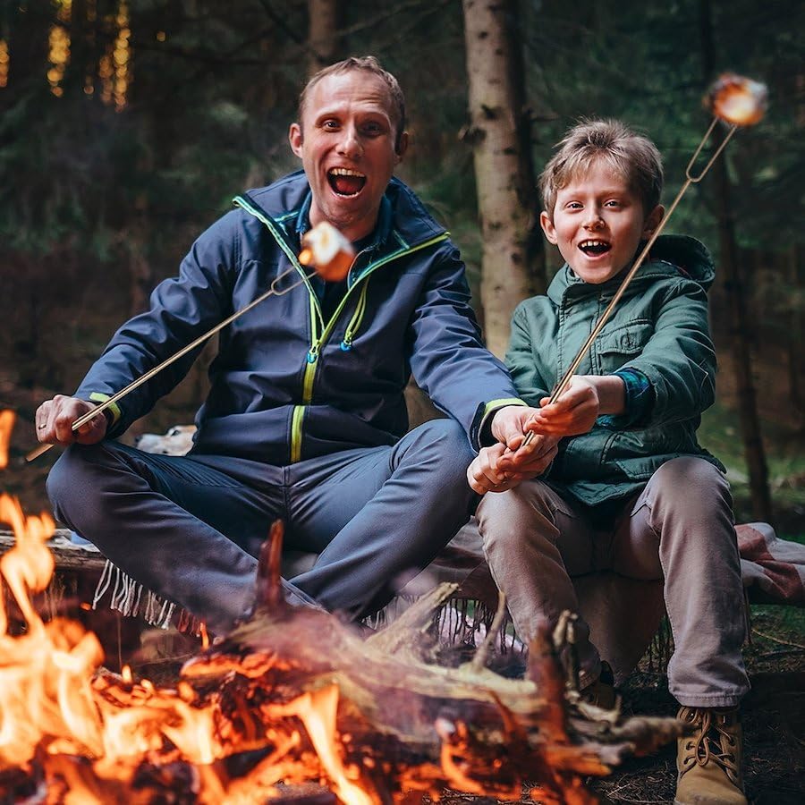 Camping Cooking Utensils Set - Camping Utensil Set Car Camping Cooking Essentials Gear for Camp Kitchen Cooking and Grilling, Stainless Steel & Silicone Ideal Gift for RV Tent Camper