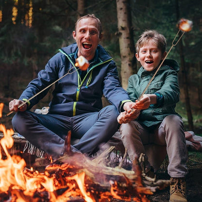 Camping Cooking Utensils Set - Camping Utensil Set Car Camping Cooking Essentials Gear for Camp Kitchen Cooking and Grilling, Stainless Steel & Silicone Ideal Gift for RV Tent Camper