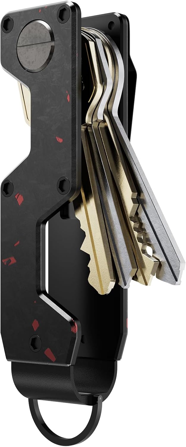 Key Organizer Compact Key Holder Metal Key Chain Minimalist key case key holder for keychain Secures 1-5 Keys