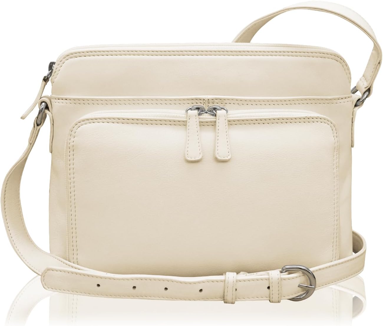 ili New York Genuine Leather Crossbody Bags for Women - Premium RFID Blocking Shoulder Bag Organizer with Adjustable Strap