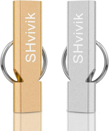 Emergency Whistle, 2PCS Premium Safety Survival Whistles with Lanyard Keychain, High Pitch Double Tubes for Outdoor Hiking Camping Hunting Fishing Boating