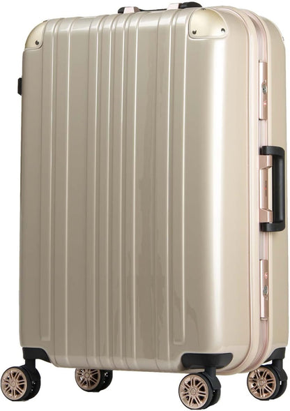 LEGEND WALKER Durable Aluminum Frame Hardside Luggage, 28-inch,ChampagneGold,5122-62-CGD