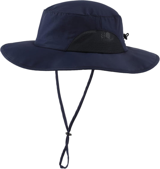 Home Prefer UPF50+ Mens Sun Hat Wide Brim Fishing Hat for Men UV Protection Womens Beach Bucket Hat for Golf Hiking Gardening