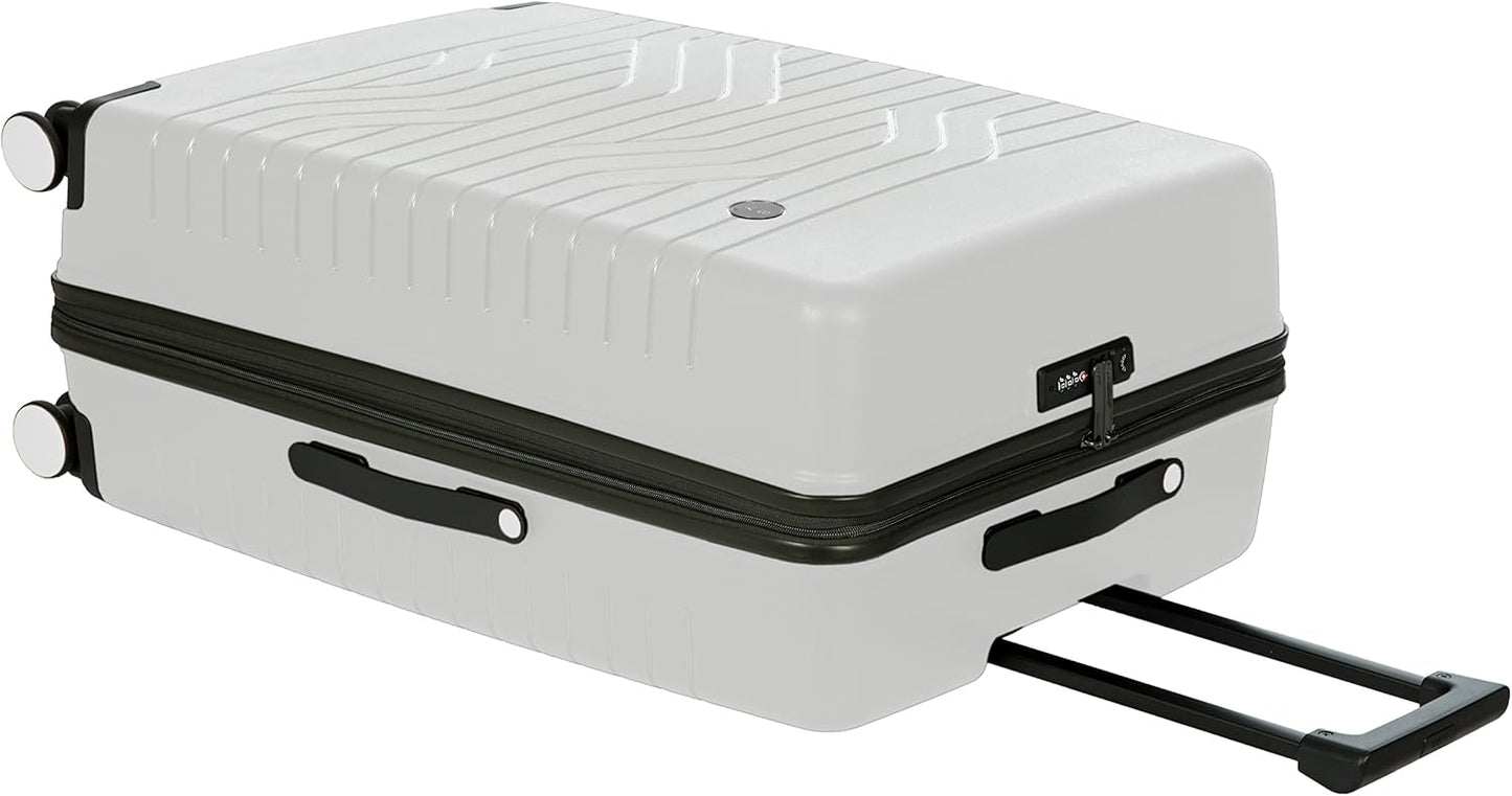 Bric’s B|Y Ulisse Spinner Suitcase, Expandable Hard Shell Luggage with TSA Lock and Smooth 360° Wheels 28" – White