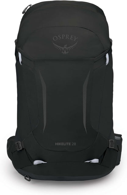Osprey Hikelite 28L Unisex Hiking Backpack, Black, M/L