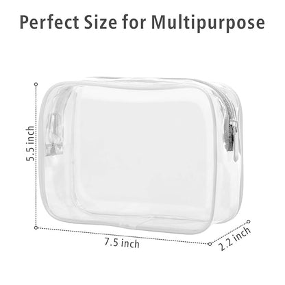 PACKISM TSA Approved Toiletry Bag, 3 Pack Clear Makeup Bag, Travel Makeup - Image 4