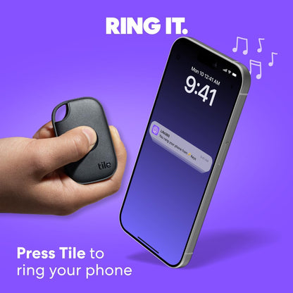 Tile by Life360 Pro - Powerful Bluetooth Tracker, Key Finder and Item Locator for Keys Bags, and More. Both iOS and Android Compatible. Phone Finder. 2-Pack (Black/White)