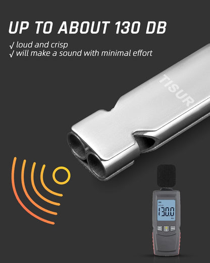 TISUR Loud Emergency Whistles,130db+ Lifeguard Safety Whistle Keychain for Surviva Camping Hiking dog whistle