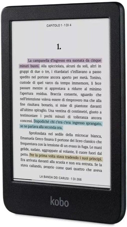 Kobo Clara Colour | eReader | 6” Glare-Free Colour E Ink Display | Dark Mode Option | Waterproof | Audiobooks | 16GB of Storage | Black