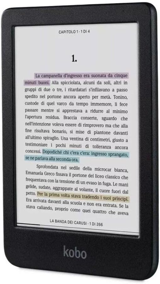 Kobo Clara Colour | eReader | 6” Glare-Free Colour E Ink Display | Dark Mode Option | Waterproof | Audiobooks | 16GB of Storage | Black