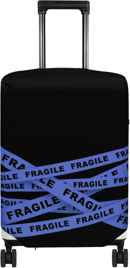 HYPER VENTURE Washable Luggage Cover - Fashion Suitcase Protector Fits 23-26 Inch Luggage (Fragile, M)