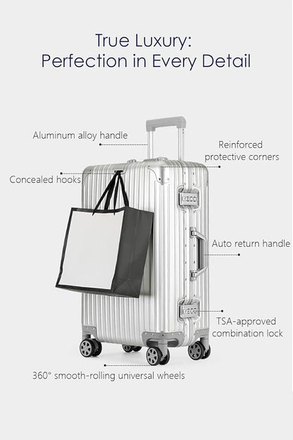 28 Inch All Aluminum Checked in Luggage - Image 2