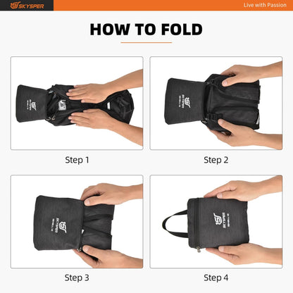 SKYSPER Small Hiking Backpack -12L Lightweight Packable Daypack for Travel Foldable Tear Resistant Backpacks for Women Men