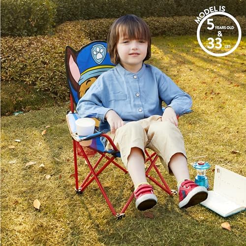Idea Nuova Kids Indoor-Outdoor Folding Camp Chair, Paw Patrol
