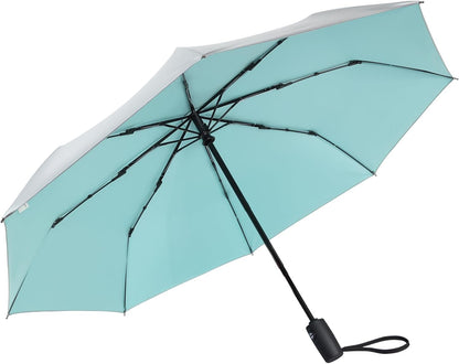 G4Free UPF 50+ UV Protection Large Travel Umbrella 42/46 Inch Auto Open Close Windproof Sun Blocking Umbrella