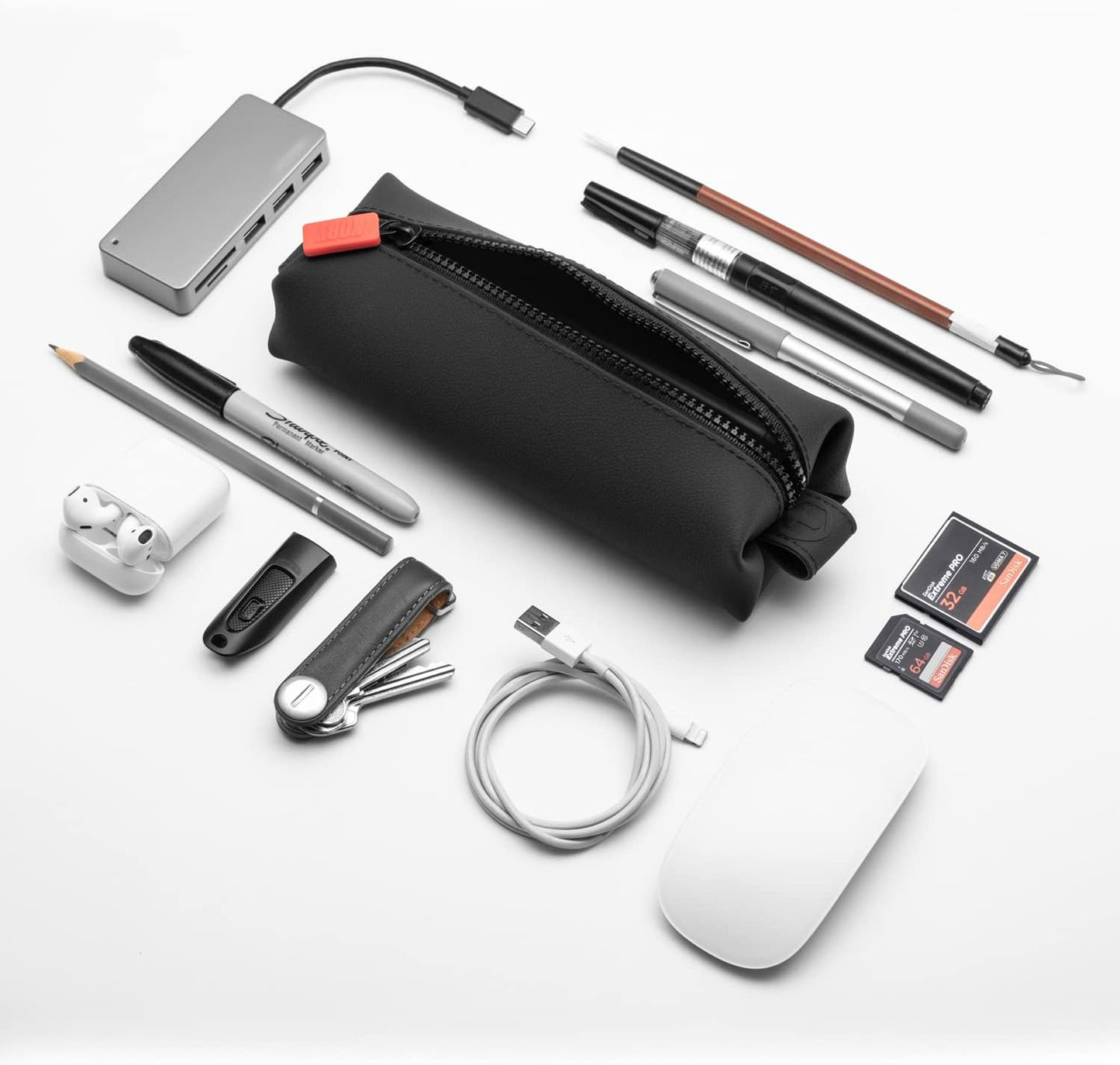 TOOLETRIES The Koby Mini Dopp Bag - Silicone Toiletry Organizer, Bathroom Travel Bag - Features Heavy-Duty Zipper, Leak Resistance, Easy to Clean - Charcoal