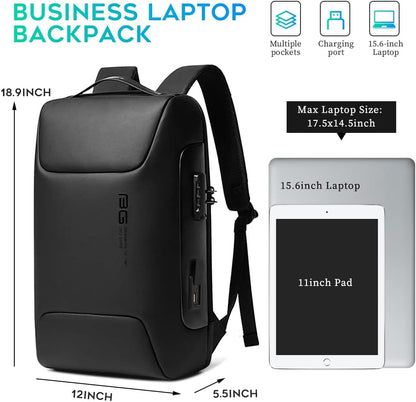 BANGE Anti Theft Backpack,Smart Work Backpack with USB Charging Port, Business Laptop Fit for 15.6 INCH Laptop…