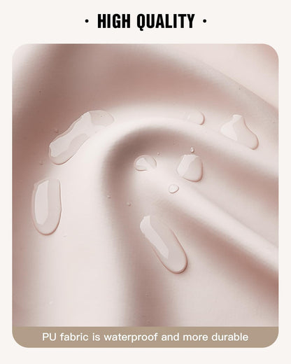 EACHY Travel Toiletry Bag with Hanging Hook, Portable Makeup Cosmetic Bags for Women, Water-Resistant Full-Size Travel Accessories (Pink)