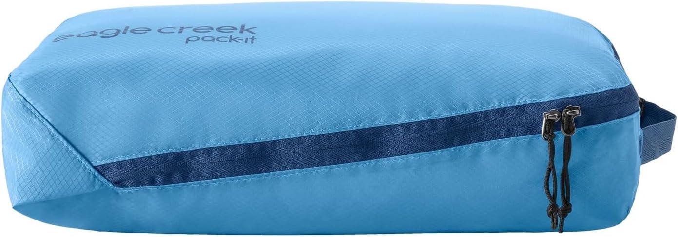 Eagle Creek Pack-It Starter Set - Includes S Isolate Cube, M Isolate Cube & L Pack-It Reveal Garment Folder - Lightweight Travel & Storage Essentials - Blue Dawn