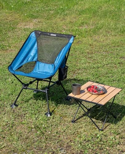iClimb Ultralight Compact Camping Folding Table (Nature- S)