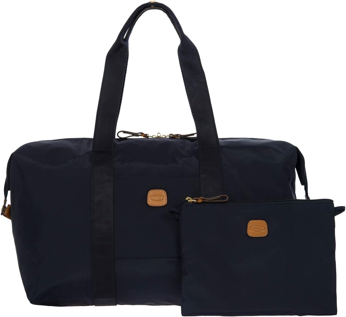 Bric's X-Bag/X-Travel 2.0 Folding Duffel Bag - 18" Carry On and Overnight Travel Bag - Navy