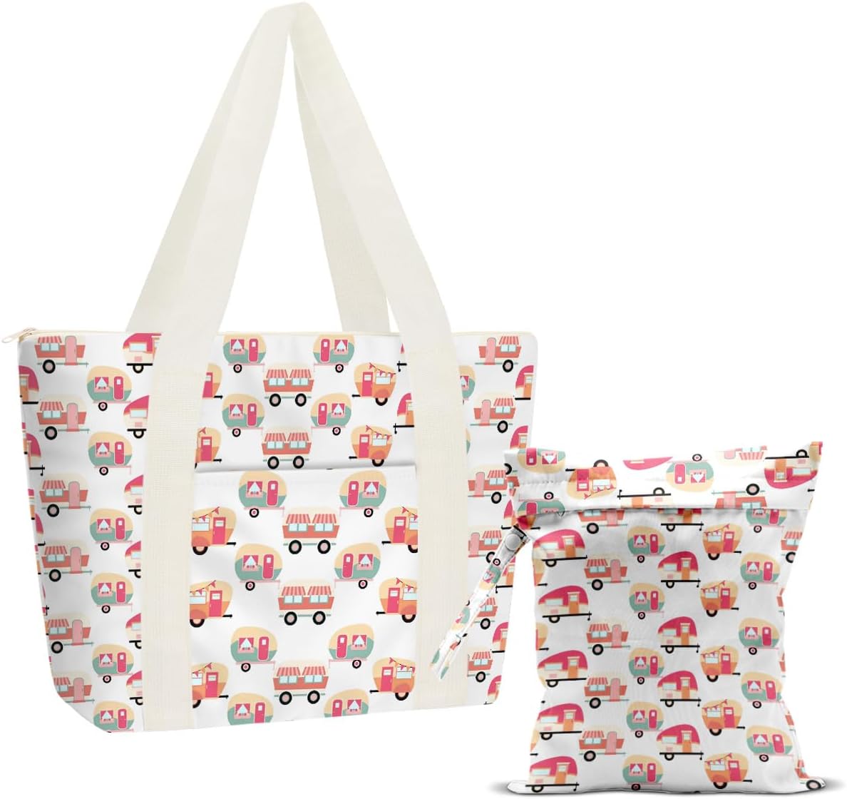 Beach Bags Wet Bag for Swimsuit Tote Bag for Friends Travel Gifts, Aloha Bags Waterproof Vacation Essential