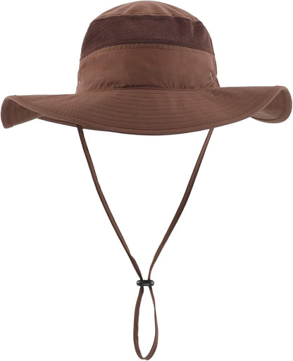 Home Prefer UPF 50+ Men's Sun Hat Wide Brim Bucket Hat UV Protection Hat for Mens Womens Beach Safari Gardening Golf Fishing