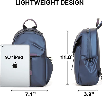 Crossbody Messenger Bag for Women Men Travel Backpack Convertibale Sling Bag Travel Hiking Daypack，Water-Resistant (navy, small)