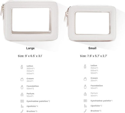 Aveniee Clear Makeup Bag Organizer, Large Travel Toiletry Bag - Image 3