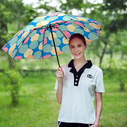 LANBRELLA Compact Reverse Folding Umbrella Auto Windproof Travel Umbrella