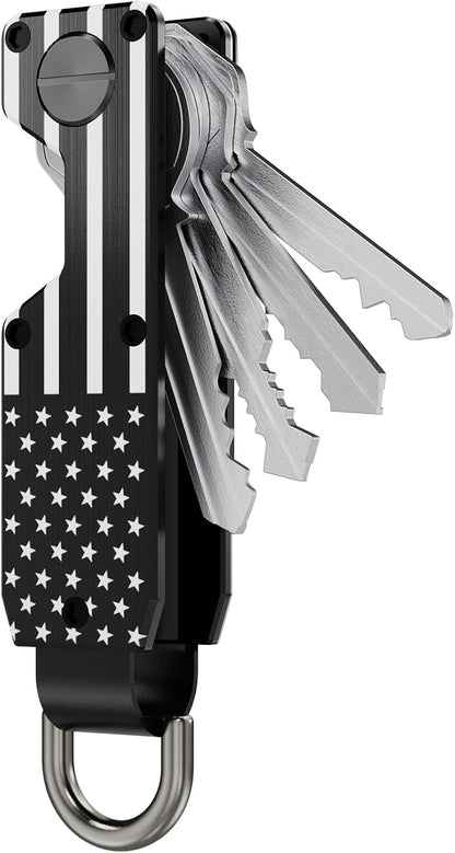 Key Organizer for Men Compact Key Holder Minimalist Key Case Metal Key Chain Key Holder for Keychain Secures 2-5 Keys