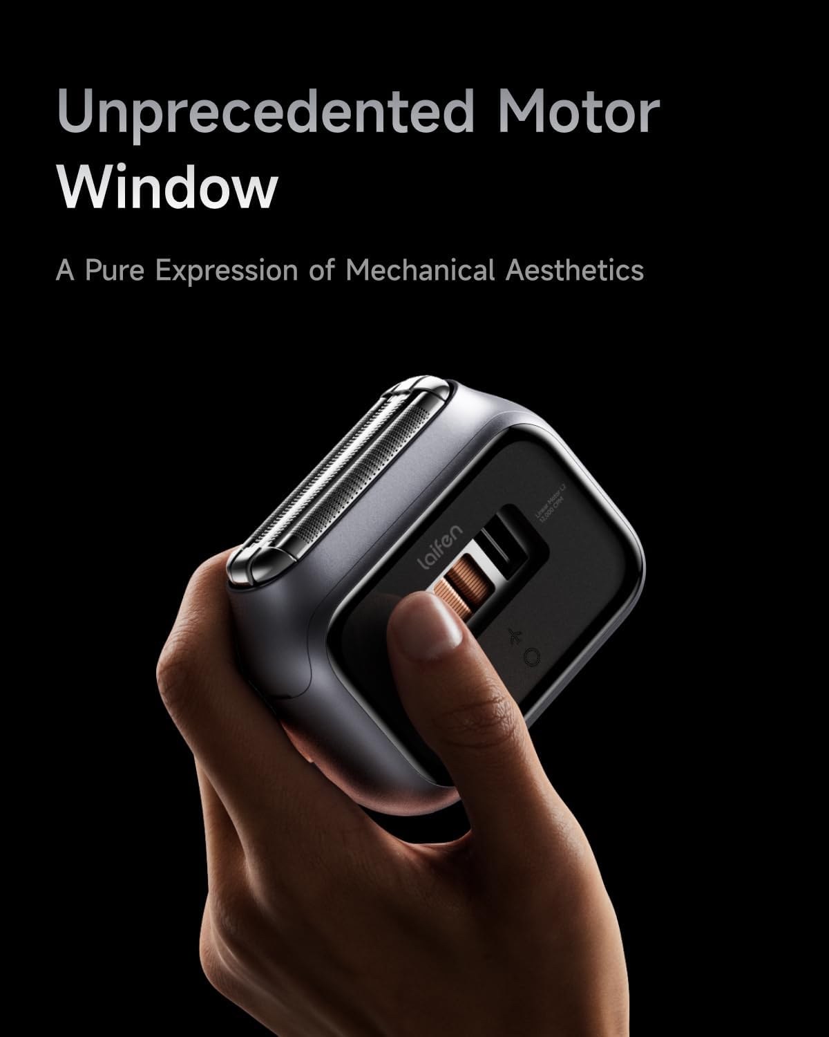 Laifen P3 Pro 3-Blade Electric Shaver, Dual Linear High-Speed Motors 12,000 Cuts/Min, 100-Min Runtime, IPX7 Waterproof, Rechargeable Electric Razor for Men, Travel-Friendly (Space Gray Aluminum Alloy)