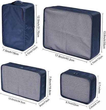 JJ POWER Travel Packing Cubes, Luggage Organizers with Shoe Bag