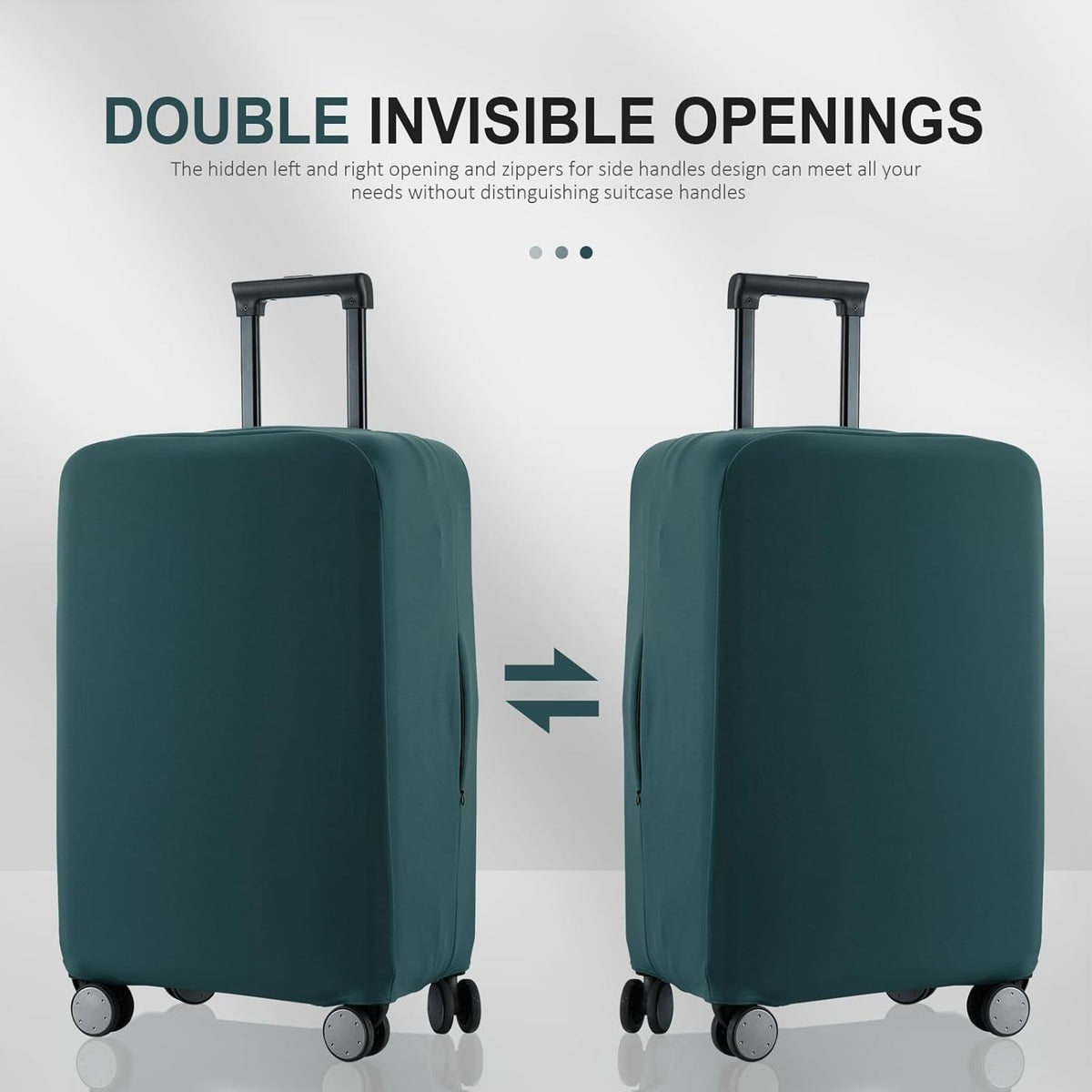 Travel Luggage Cover - Scratch-Resistant Fit 19-33 Inch, Avocado Green, 3XL