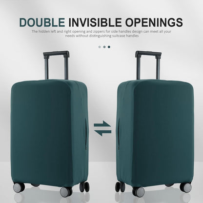 Travel Luggage Cover - Scratch-Resistant Fit 19-33 Inch, Avocado Green, 3XL
