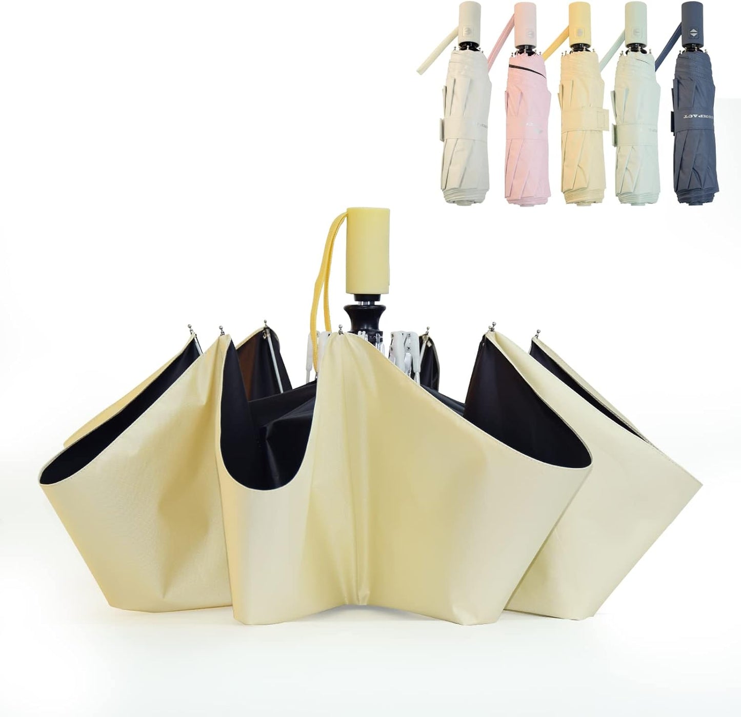 SY COMPACT Umbrella Automatic Travel Waterproof Light Folding Umbrellas Easy Carry for Women and Men