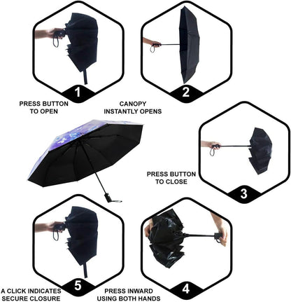 SY COMPACT Travel Umbrella Windproof Automatic Umbrellas Small Compact UV Sun Protection Factory Outlet Umbrella